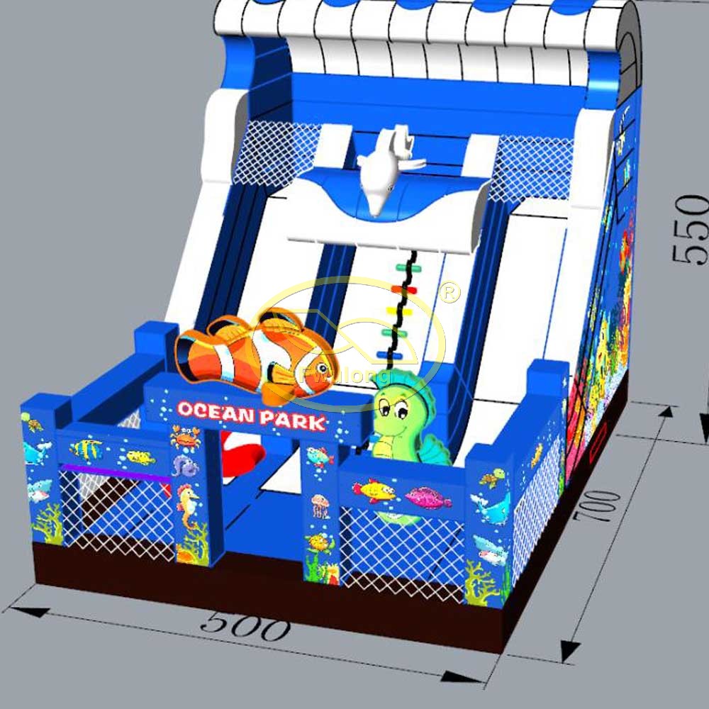 Inflatable Glass Slide FU-GS28