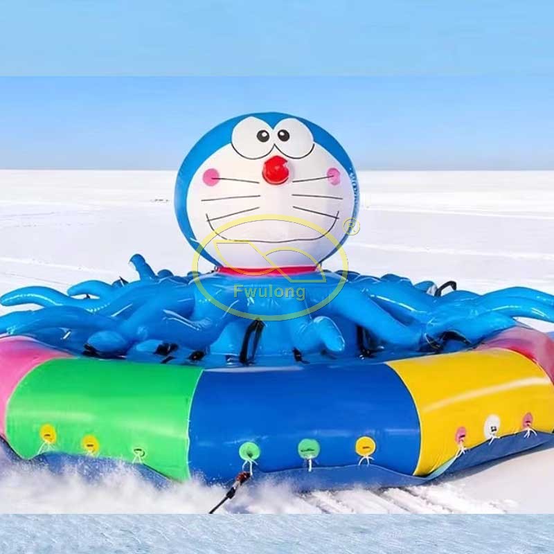 Inflatable snow sled